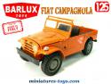 La Fiat Campagnola orange en miniature par Barlux BMG au 1/25e