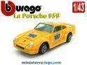 La Porsche 959 jaune en miniature par Bburago au 1/43e