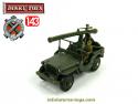 La Jeep Willys Hotchkiss porte canon SR en miniature de Dinky Toys au 1/43e
