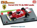 La Ferrari 312 T2 du Brazilian grand prix 1977 en miniature Ixo Models au 1/43e