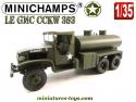 Le GMC CCKW 353 B2 citerne militaire en miniature Minichamps au 1/35e