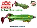 Le Zeppelin en métal reproduit à la façon d'un jouet ancien par Paya