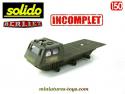 Le véhicule amphibie Berliet Aurochs Alvis miniature Solido incomplet au 1/50e