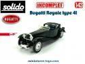 La Bugatti Royale type 41 noire en miniature de Solido Âge d'or au 1/43e