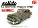 La Chrysler Windsor 1948 en miniature Solido au 1/43e incomplète
