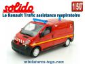 Le Renault Trafic assistance respiratoire pompiers miniature Solido au 1/50e