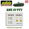 La planche de marquage du blindé AMX 13 VTT miniature de Solido au 1/50e