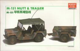 Le kit de la Jeep M-151 Mutt et sa remorque par Academy au 1/35e