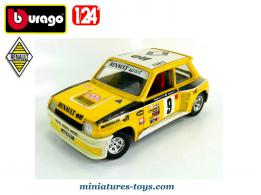 La Renault 5 Turbo Rallye Monte carlo 1982 en miniature de Burago au 1/24e