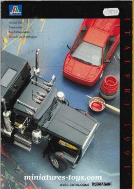 Le catalogue grand format 1991 de kits et maquettes Italeri Dragon