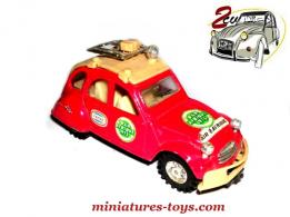 La 2CV Citroën Rallye Raid en miniature au 1/38e