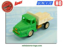 Le camion Unic ZU 120 plateau brasseur miniature par Clé pour Bonux au 1/90e