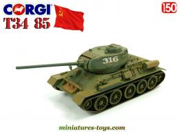 Le char T34/85 en miniature de Corgi au 1/50e