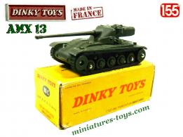 Le char AMX 13 en miniature Dinky Toys France n°80C de 1958 au 1/55e
