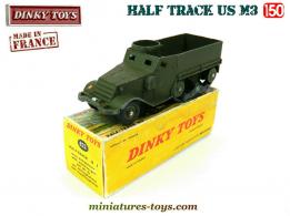 Un Half-track US en miniature au 1/50e par Dinky Toys avec une copie de boite