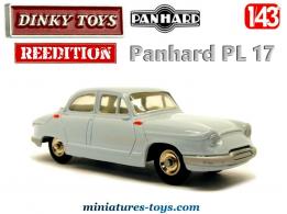 La réédition de la Panhard PL 17 grise miniature par Dinky Toys au 1/43e