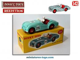 La Triumph TR2 Sports en miniature de Dinky Toys rééditée par Atlas au 1/43e