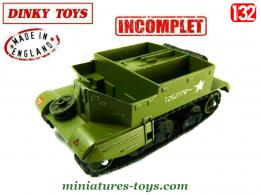 La chenillette Bren carrier de Dinky Toys England miniature au 1/32e incomplète