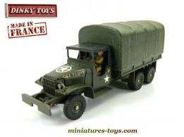 Le camion militaire GMC CCKW 353 6x6 bâché de Dinky Toys France incomplet