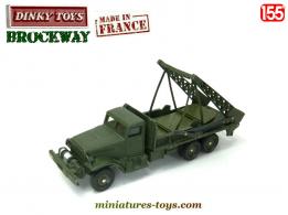 Le camion Brockway poseur de pont de Dinky Toys France incomplet au 1/55e