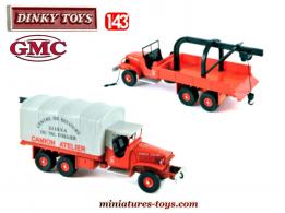 Le GMC 6x6 lot 7 pompiers en miniature Dinky Toys réédité par CIJ au 1/43e