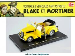 La Ford cabriolet de Blake et Mortimer L'énigme de l'Atlantide miniature au 1/43e