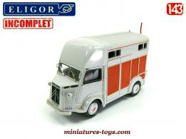 Le Citroën type H Van a chevaux Heuliez miniature d'Eligor au 1/43e incomplet