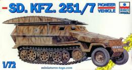 Le kit du SdKfz 251/7 Hanomag allemand par Esci au 1/72e