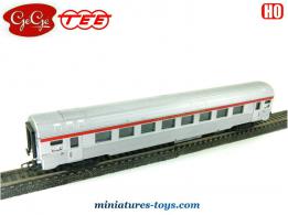 La voiture voyageurs du Trans Europ Express miniature par Gégé au HO H0