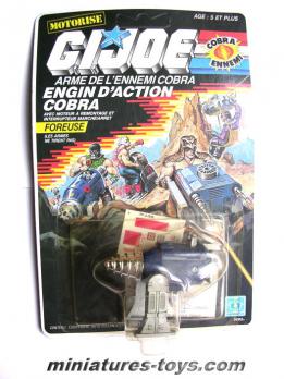 La foreuse mécanique de Gi Joe par Hasbro sous blister