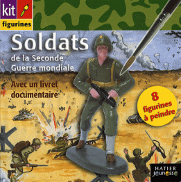 10 coffrets Hatier de 8 figurines de soldats de la seconde guerre mondiale au 1/32e