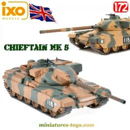 Le char anglais Chieftain Mk 5 sable camo en miniature Ixo Models au 1/72e