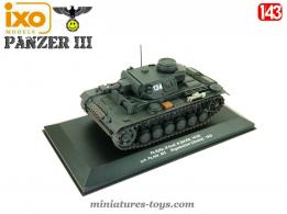 Le char allemand Panzer III Ausf N en miniature par Ixo Models au 1/43e