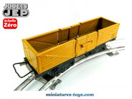 Le wagon plate forme grand modèle à bogies en miniature par Jep échelle zéro