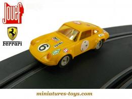 La Ferrari 250 GTO jaune n°6 en miniature de Jouef au 1/43e