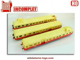 La rame autorail Picasso de la SNCF en miniature par Jouef au H0 HO incomplète