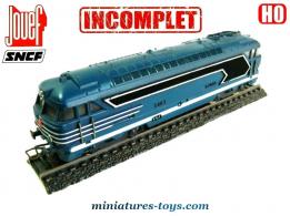 La locomotive diesel BB 67001 en miniature de Jouef au H0 incomplète