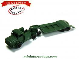 Le transport de char anglais Thornycroft Mighty Antar miniature de Lesney au 1/87e