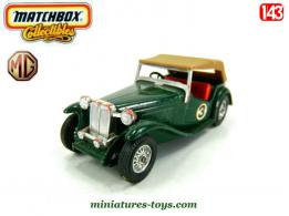 La MG TC Midget de 1945 verte en miniature par Matchbox Yesteryear au 1/43e