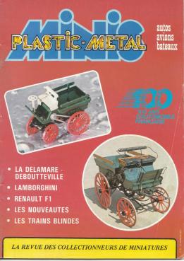 La revue de modélisme Mini Plastic Métal n°91 de 1983....