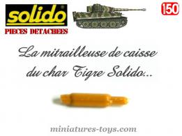 La mitrailleuse de caisse du char Tigre I Solido moulée en plastique brun