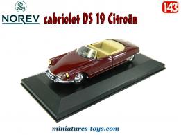 Le cabriolet DS 19 Citroën de 1963 miniature par Norev au 1/43e