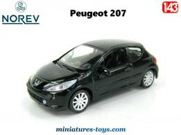 La Peugeot 207 noire miniature par Norev Jet Car au 1/43e