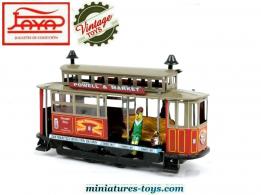 Le tramway de San Francisco en miniature jouet de style ancien par Paya