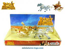 Le char de Brutus d'Asterix aux jeux olympiques en miniature par Plastoy