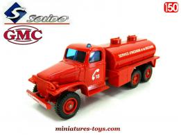 Le camion citerne incendie GMC 6x6 miniature de Solido au 1/50e sous blister