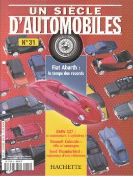 Les fascicules n° 31 à 40 de la collection Un siècle d'automobiles Hachette