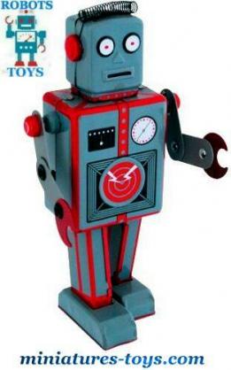 Le mechanical robot jouet en métal de style ancien vintage