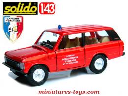 Le Range Rover de liaisons pompiers miniature de Solido au 1/43e