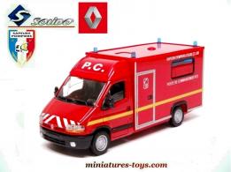 Le Renault Master Poste Commandement pompiers en miniature Solido au 1/50e